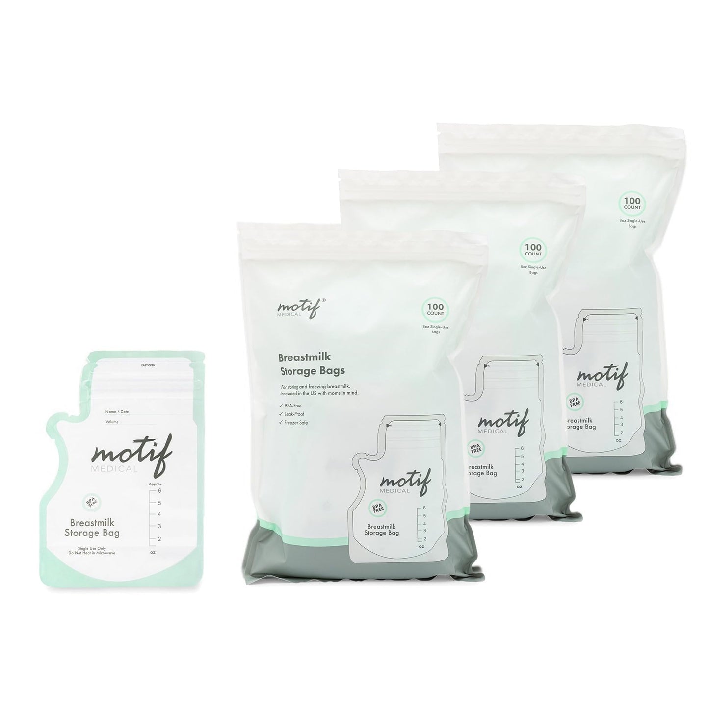 Motif Medical Breastmilk Storage Bags 6oz