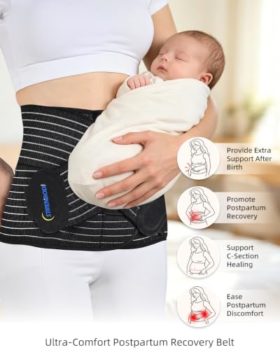 Postpartum Belly Wrap With Adjustable Compression