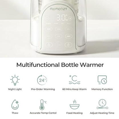 Bottle Warmer With Night Light & Gentle Heating