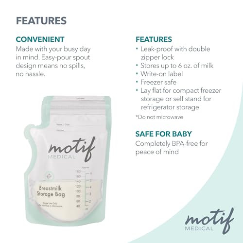 Motif Medical Breastmilk Storage Bags 6oz