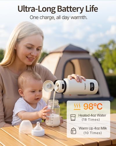 Portable Bottle Warmer With Cordless Dual Heating