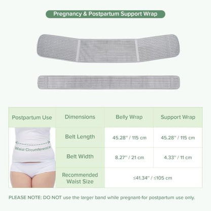 2-in-1 Maternity & Postpartum Belly Support Band