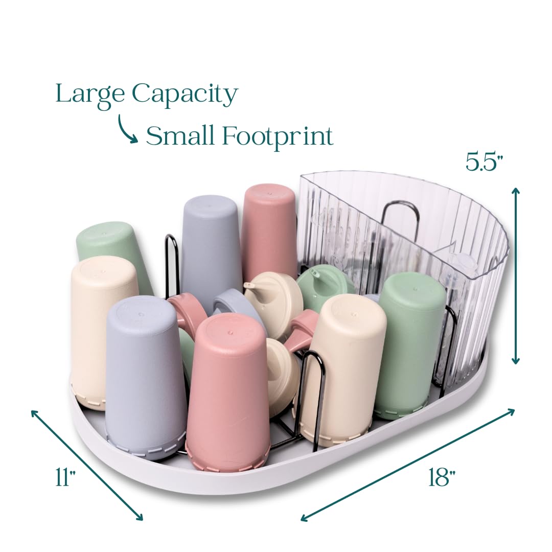 Stainless Steel Bottle Drying Rack With Open-Air Design