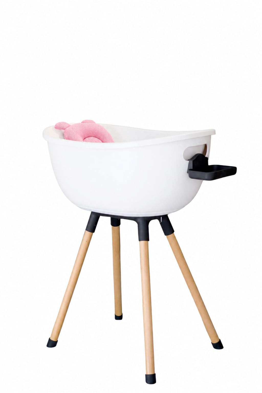 3-Stage Baby Bathtub With Wooden Stand