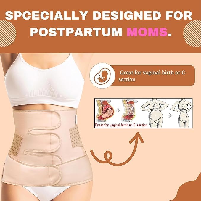 2-in-1 Postpartum Belly Band With Waist Support