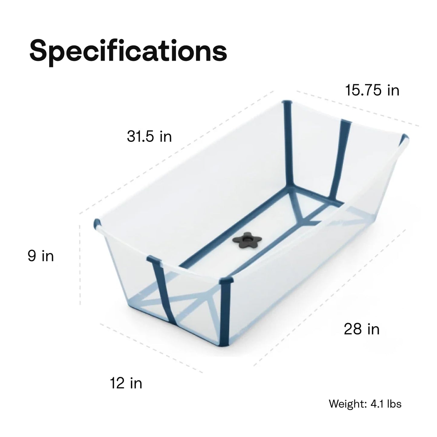 X-Large Baby Bathtub With Foldable Design