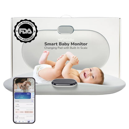 Smart Baby Changing Pad With Built-In Weight Scale
