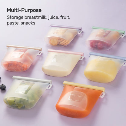 Reusable Breast Milk Storage Bags With Leakproof Seal