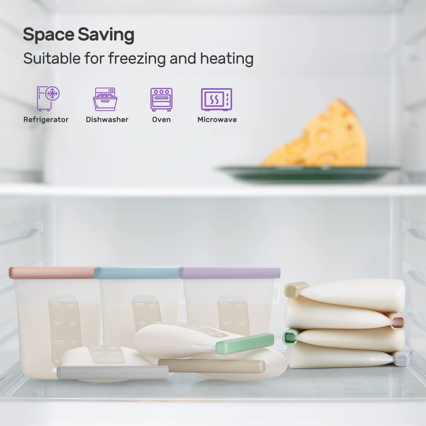 Reusable Breast Milk Storage Bags With Leakproof Seal