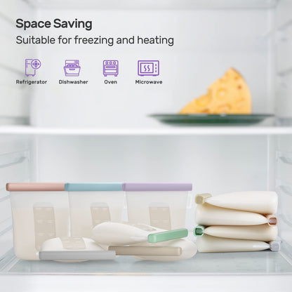Reusable Breast Milk Storage Bags With Leakproof Seal