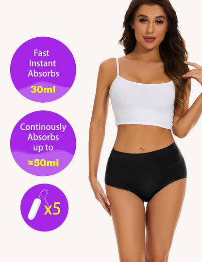 Leakproof Period Underwear With Incontinence Protection