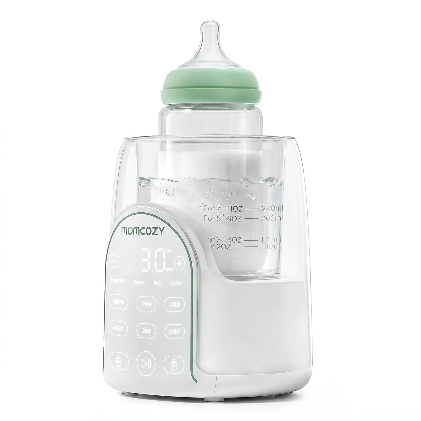 Bottle Warmer With Night Light & Gentle Heating