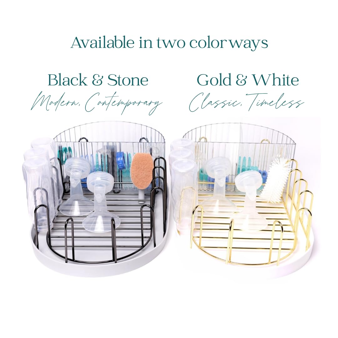Stainless Steel Bottle Drying Rack With Open-Air Design