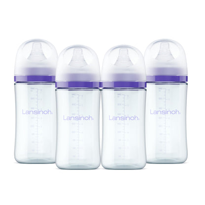Glass Baby Bottles with NaturalWave Nipple