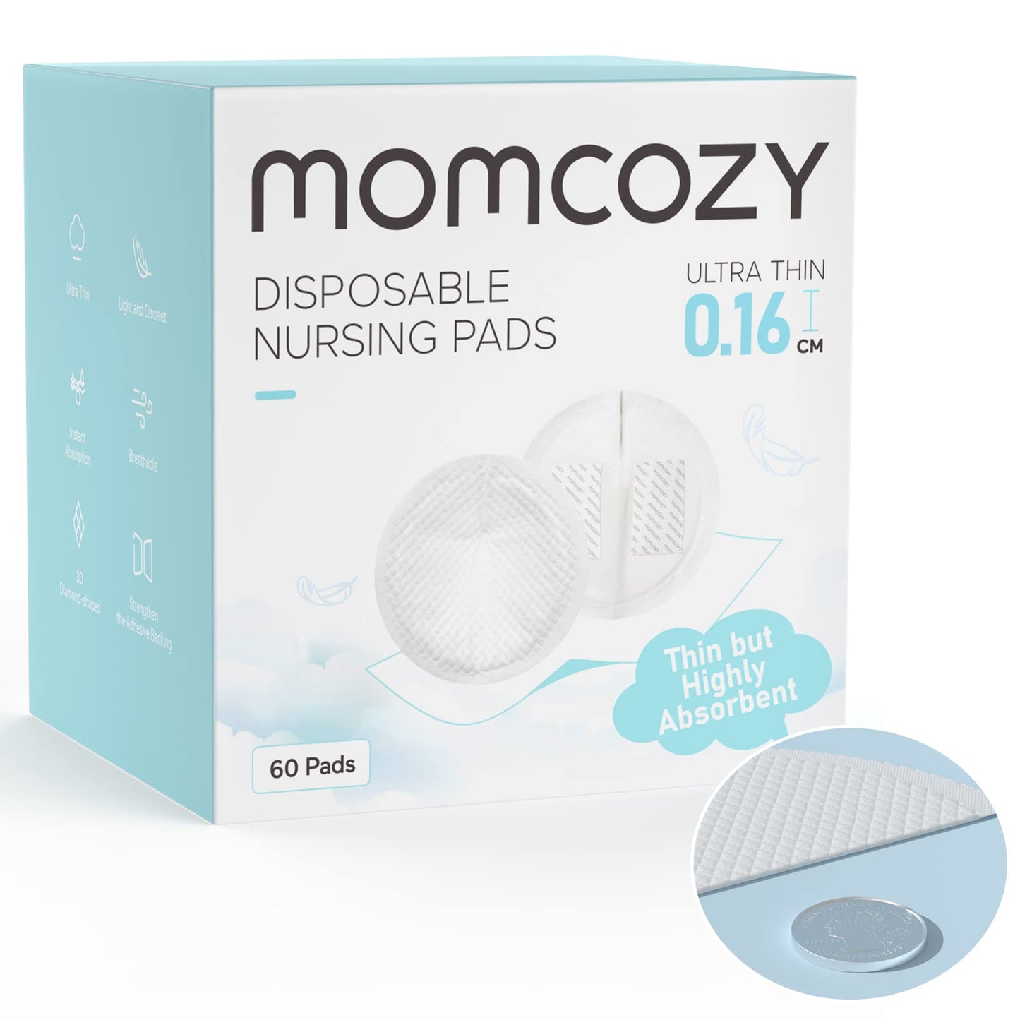 Ultra-Thin Disposable Nursing Pads with Leak Protection