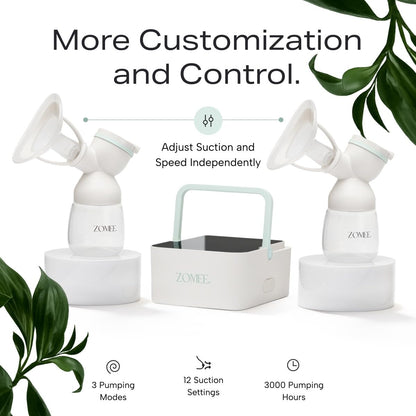 Hospital-Grade Breast Pump With Dual-Motor System