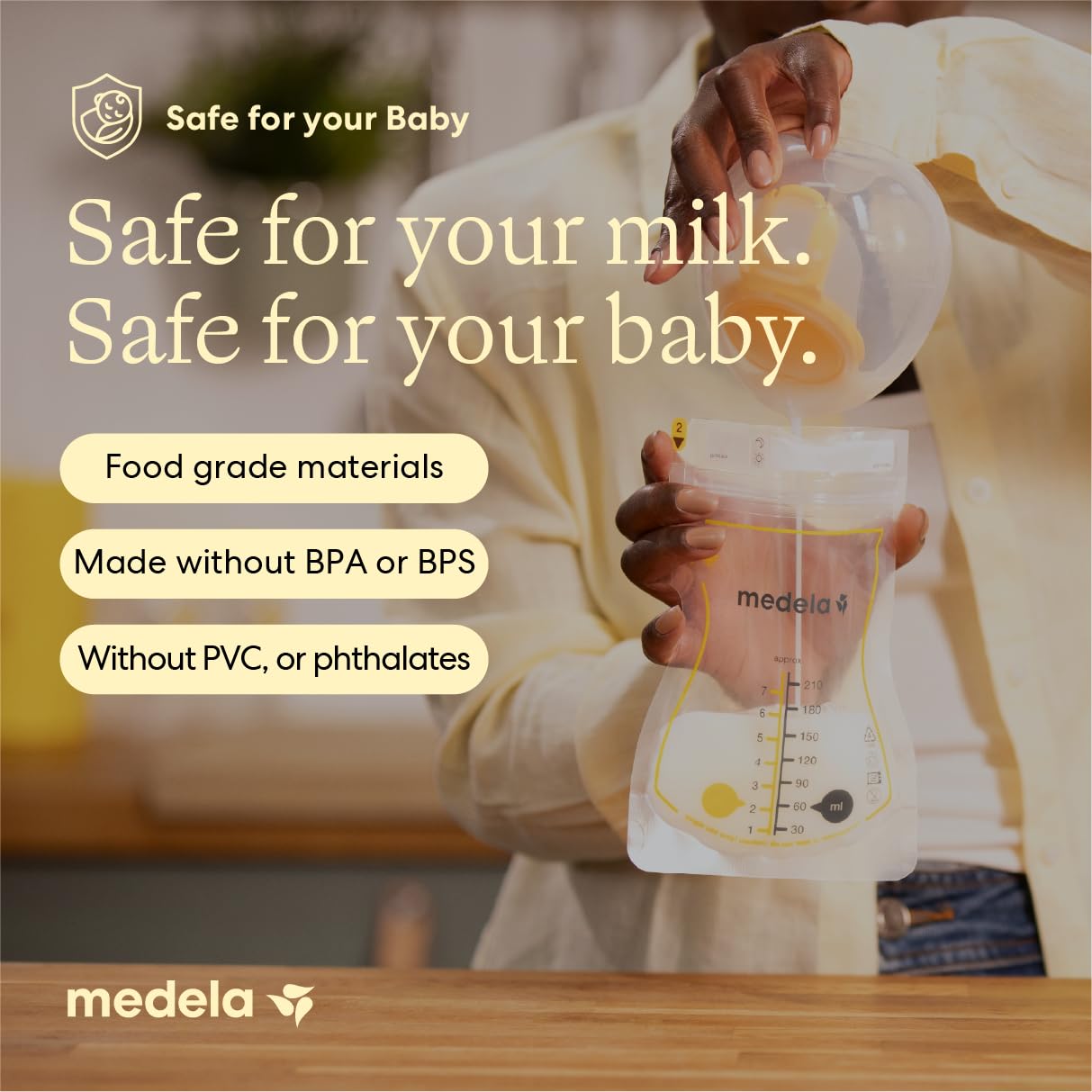 Breast Milk Storage Bags With Easy-Pour Spout
