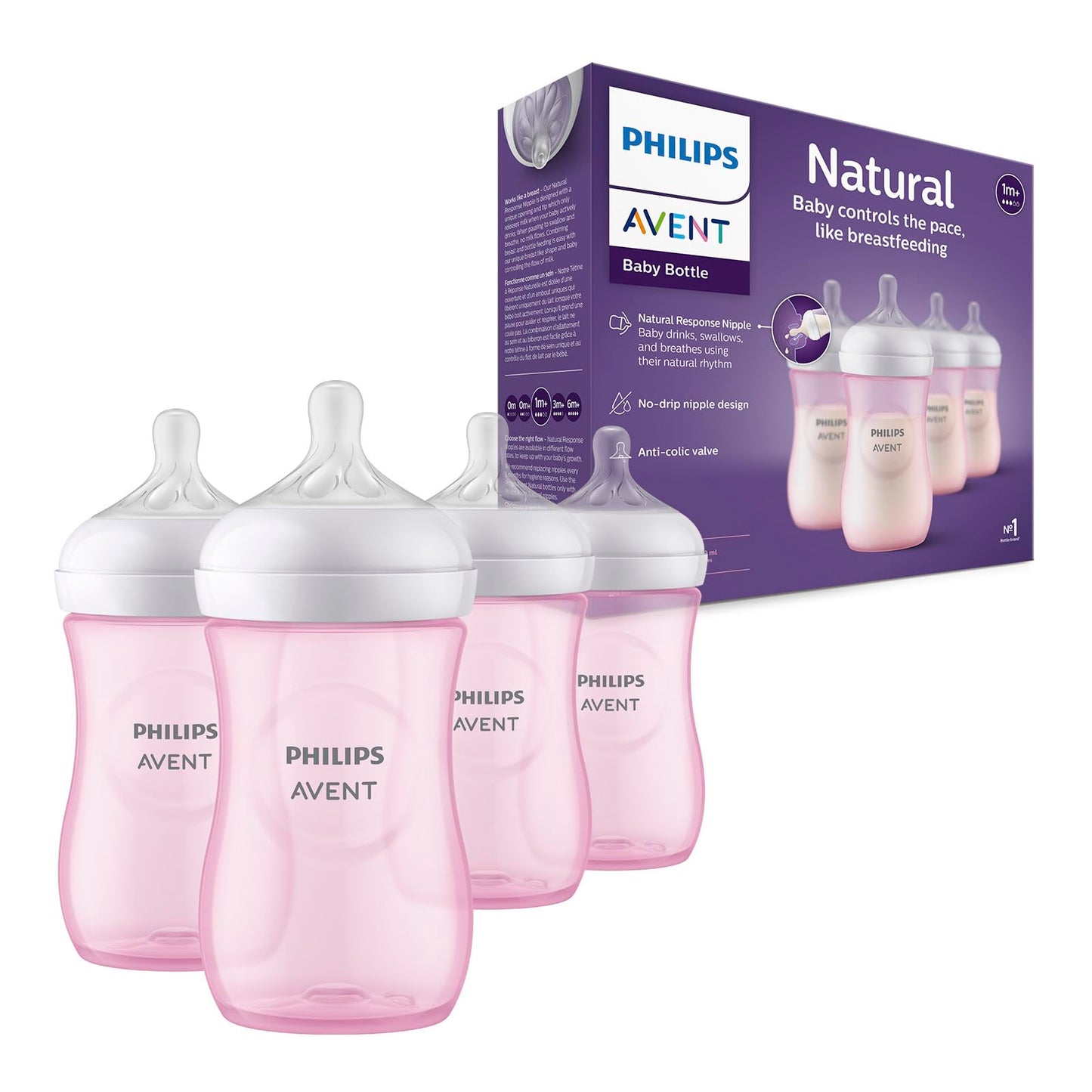 Natural Baby Bottle with Natural Response Nipple