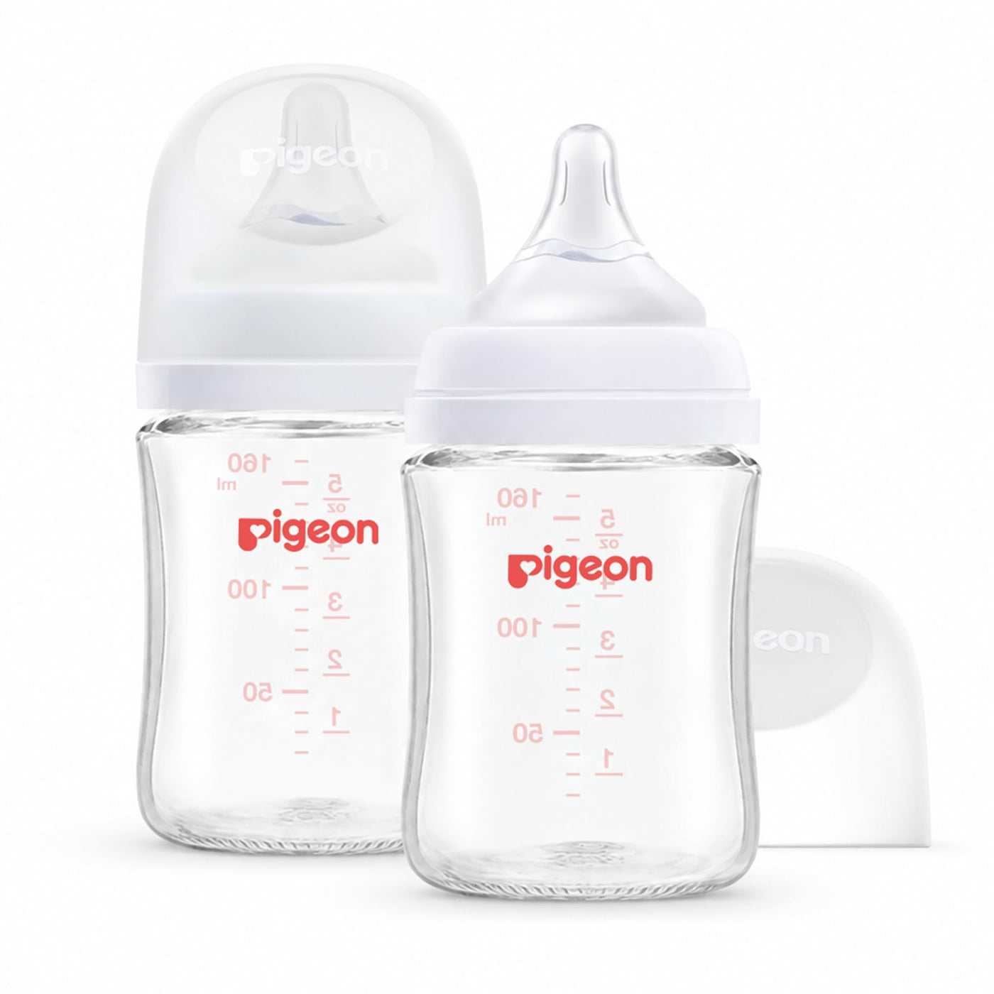 Glass Baby Bottle with Soft Silicone Nipple