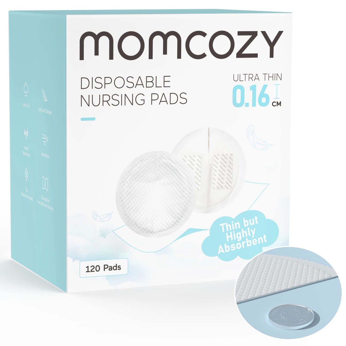 Ultra-Thin Disposable Nursing Pads with Leak Protection