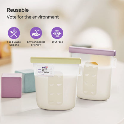 Reusable Breast Milk Storage Bags With Leakproof Seal