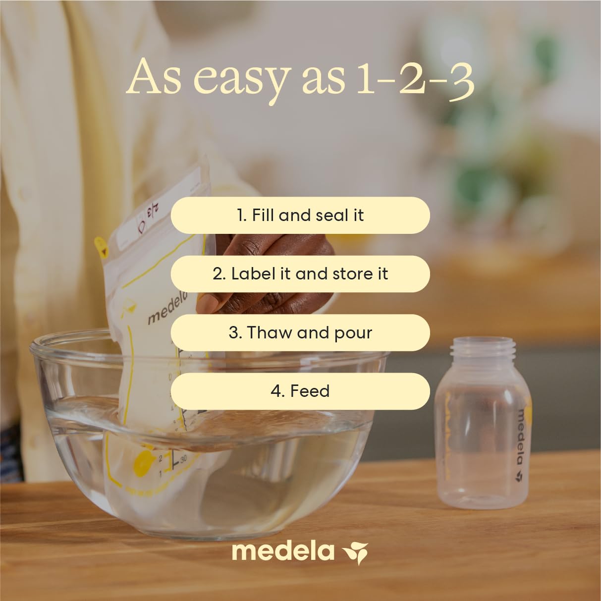 Breast Milk Storage Bags With Easy-Pour Spout
