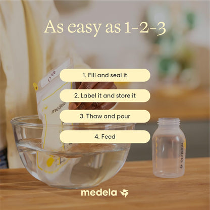 Breast Milk Storage Bags With Easy-Pour Spout