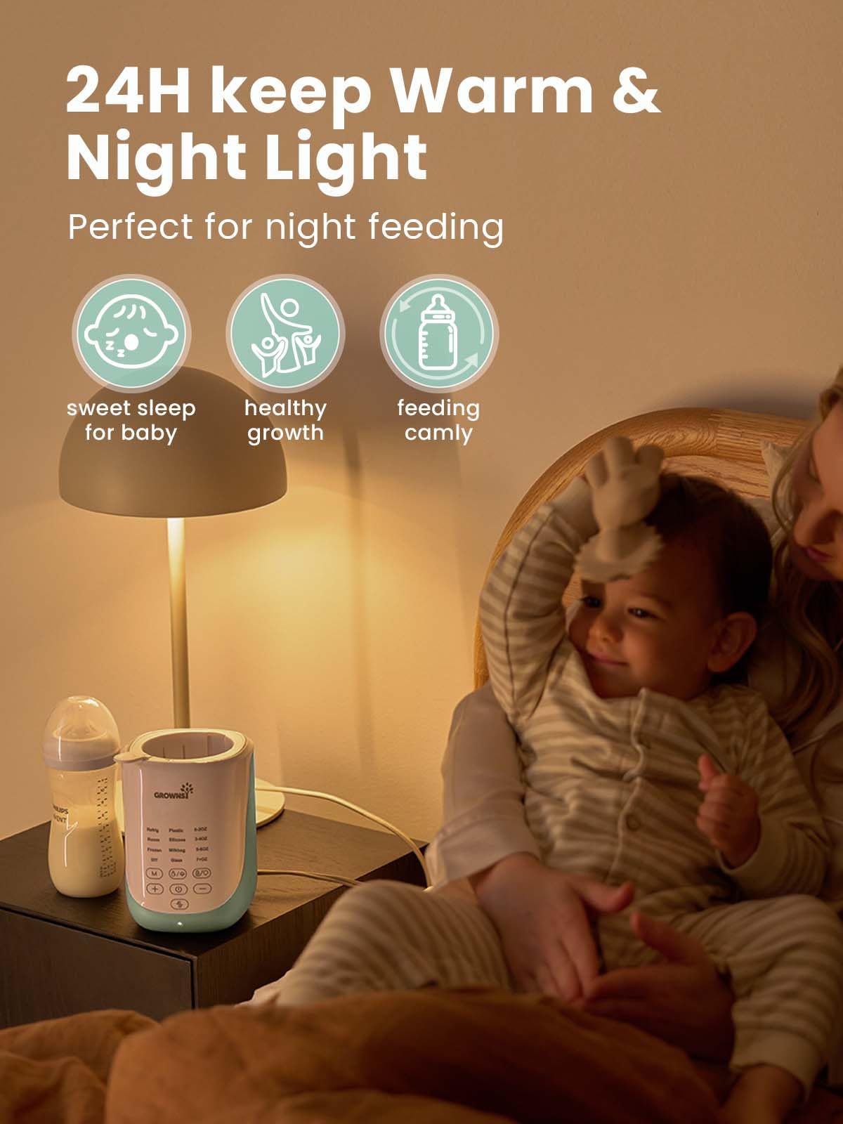 Auto-Lift Bottle Warmer With Fast Heating