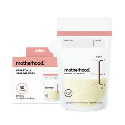 Breast Milk Storage Bags With Leakproof Freezer Design