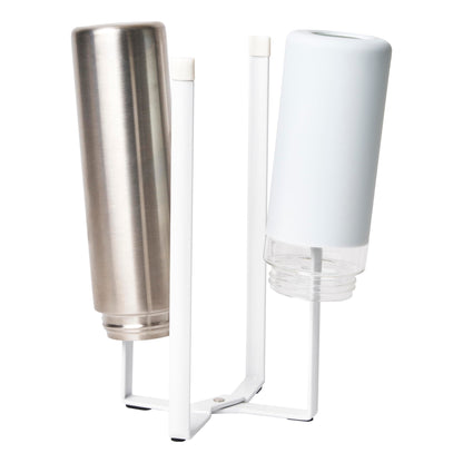 Bottle Drying Stand With Multifunctional Steel Design