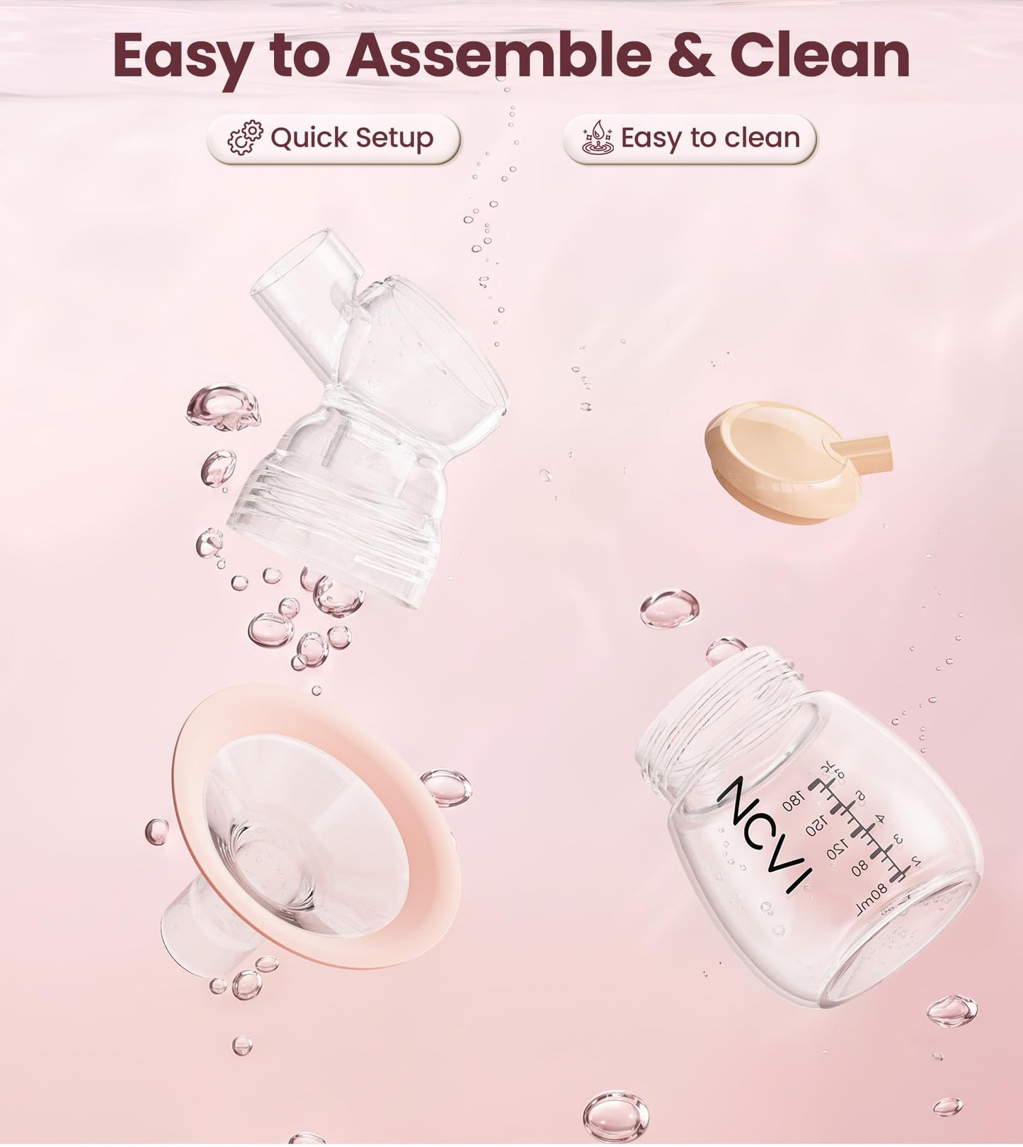 Electric Breast Pump With Adjustable Suction