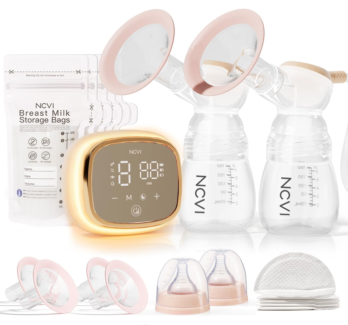 Electric Breast Pump With Adjustable Suction