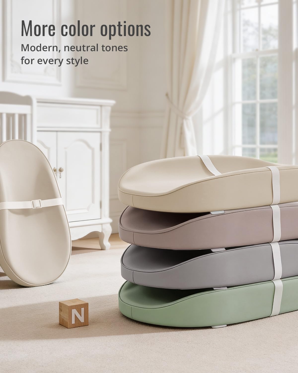 Waterproof Baby Changing Pad With Wipe-Clean Cover