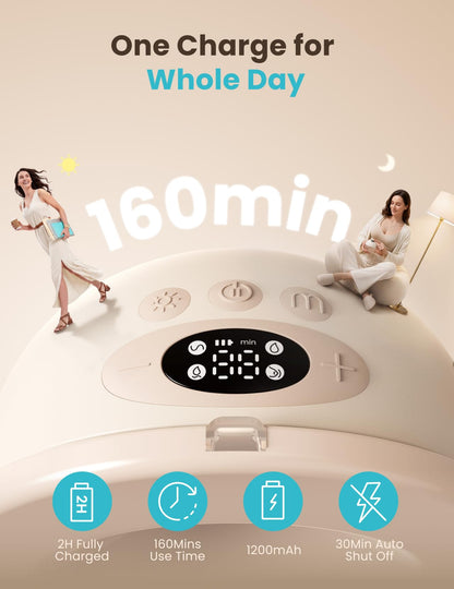 Wearable Breast Pump With 4 Modes & 12 Suction Levels