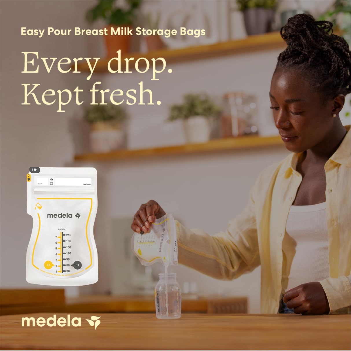 Breast Milk Storage Bags With Easy-Pour Spout