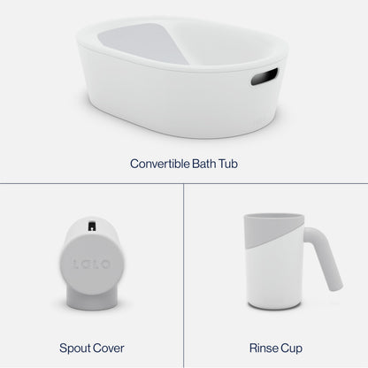 3-Piece Baby Bathtub Set With Rinse Cup