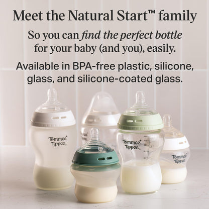 Anti-Colic Baby Bottles with Breast-Like Nipple