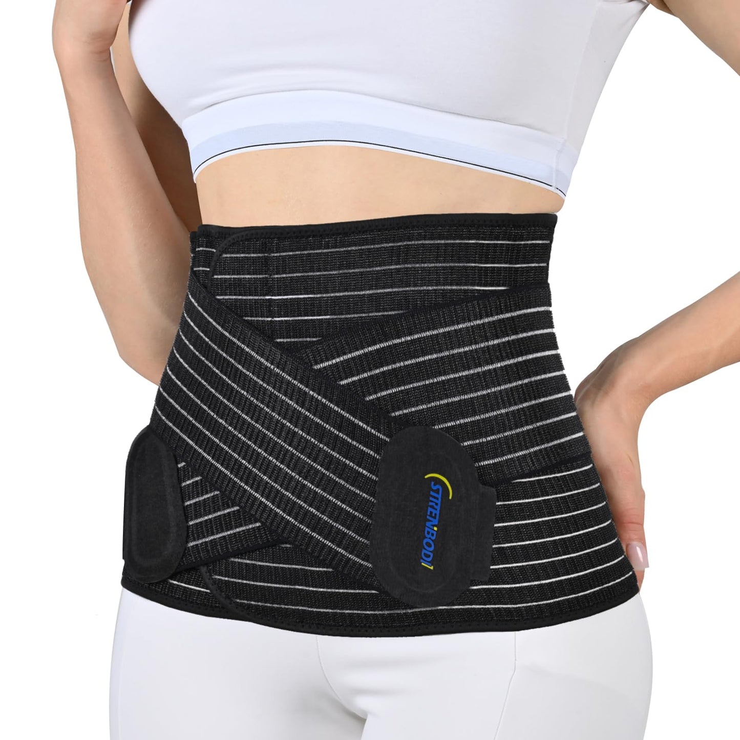 Postpartum Belly Wrap With Adjustable Compression