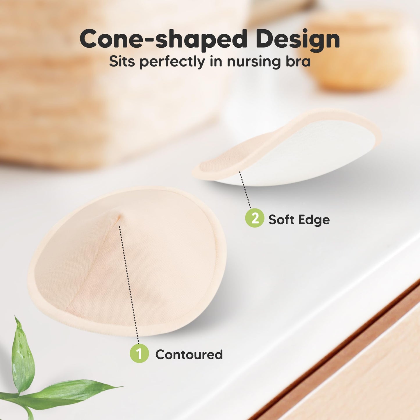 Organic Washable Nursing Pads with Bamboo Viscose