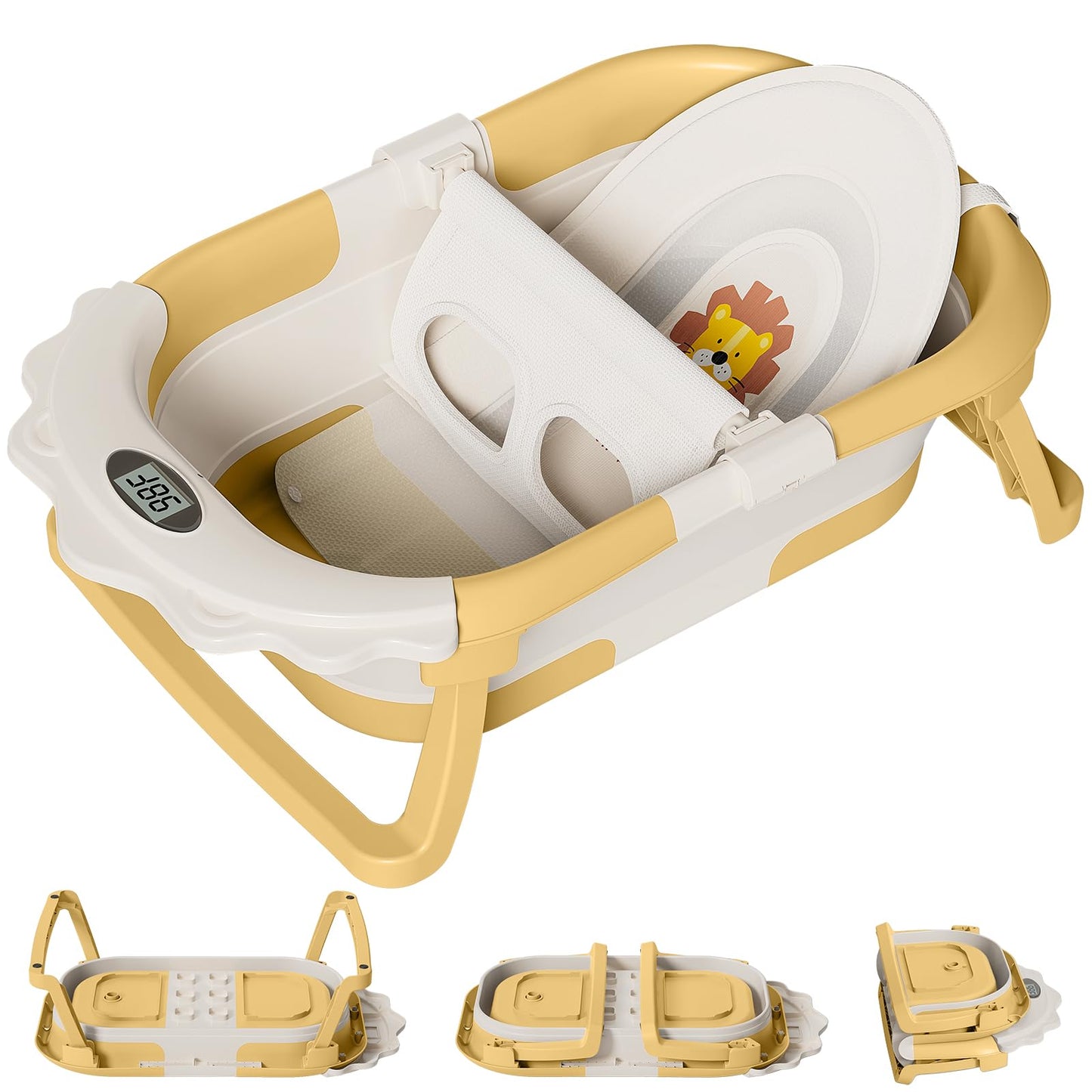 Collapsible Baby Bathtub With Temperature Monitor