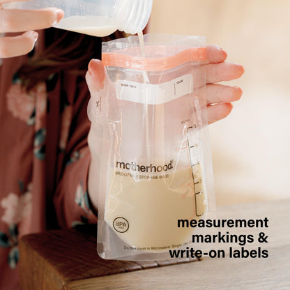 Breast Milk Storage Bags With Leakproof Freezer Design