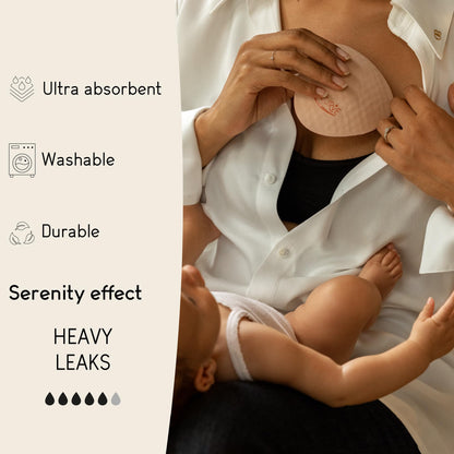 Reusable Nursing Pads with Leakproof Protection