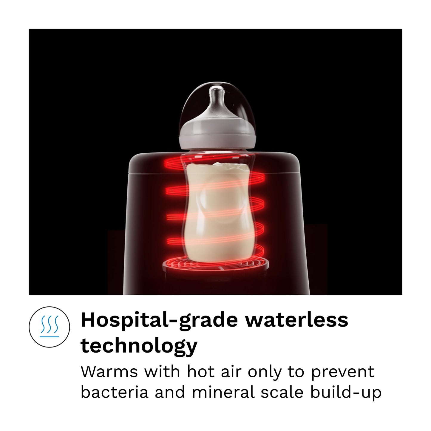 Waterless Bottle Warmer With AirSwirl Heating