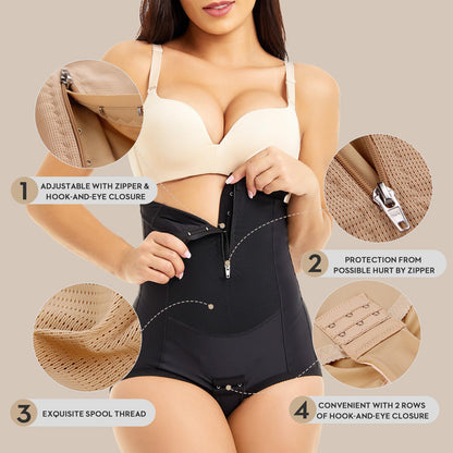 Postpartum Compression Girdle Shorts with Belly Support