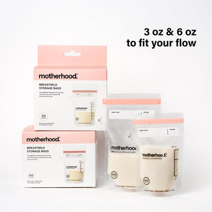 Breast Milk Storage Bags With Leakproof Freezer Design