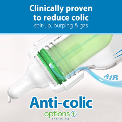 Anti-Colic Baby Bottle with Slow Flow Nipple
