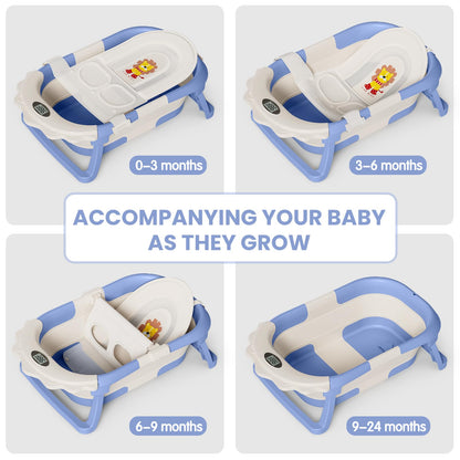 Collapsible Baby Bathtub With Temperature Monitor