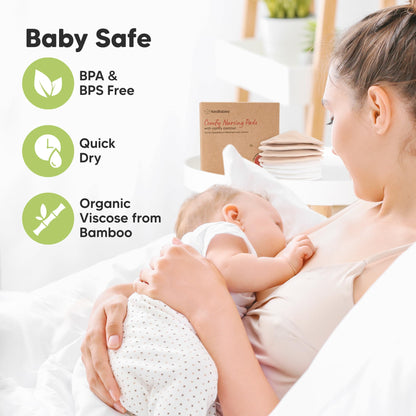 Organic Washable Nursing Pads with Bamboo Viscose
