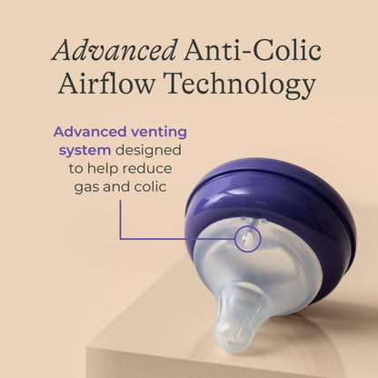 Glass Baby Bottles with NaturalWave Nipple