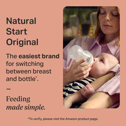 Anti-Colic Baby Bottles with Breast-Like Nipple
